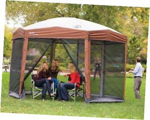 Camping Hex Instant Screened Canopy Tent Shelter w/Carry Bag | 12' x 10'