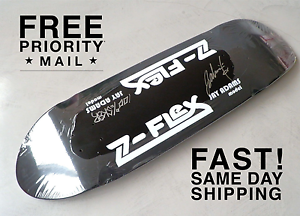 JAY ADAMS SIGNED DOGTOWN ZFLEX BLACK POOL AUTOGRAPHED ZFLEX SKATEBOARD DECK