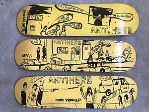 Vintage rare AntiHero Decks - Chris Johanson, Trujillo, Stranger, Upson