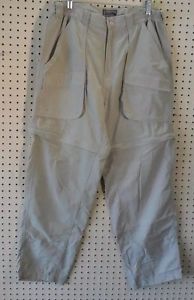 Above Sealevel Womens Pants Size Medium Nylon Zip Off Legs Outdoor  Khaki Tan