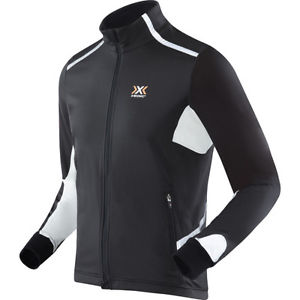 X-bionic Winter Spherwind Light Running Mens Jacket Windproof - Black White