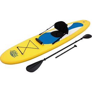 Bestway Rip Tide Sit Down Kayak Stand Up Paddleboard, 10' x 30" x 4" Sturdy Oar