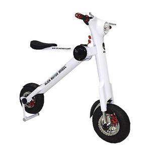 ELECTRIC MINI SCOOTER 350W 30MPH Alien Motor Wheels TM (WHITE)