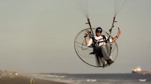 paramotor and 2 Wings, Harnesses and reserves for foot launch and motor flying