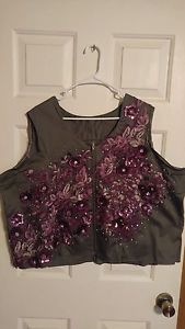 Plus size womens Show vest w/matching saddle pad