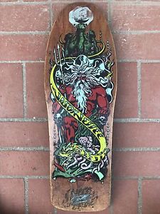 Vintage Santa Cruz Jason Jesse Neptune Skateboard Deck