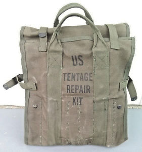 US MILITARY TENTAGE REPAIR KIT NSN# 8340-00-270-1334 TENT CAMPING PREPPING HUNT