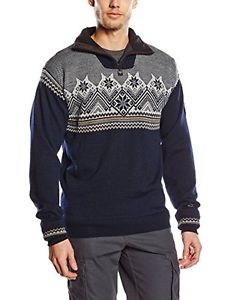 Dale of Norway - Pullover da uomo impermeabile Glittertind, colore navy/roccia d