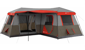 *NEW* Ozark Trail 12 Person 3 Room L-Shaped Instant Cabin Tent EASY SETUP!!