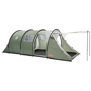 COLEMAN COASTLINE DELUXE FAMILY CAMPING HIKING 4 PERSON TUNNEL TENT OUTDOORS