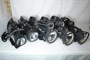 11 Various Ex Police Dragon T12 Delta Panther Searchlight Torches Spares Repair