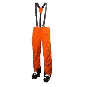 Helly Hansen Odin Mens Orange Waterproof Mountain Trekking Pants Bottoms