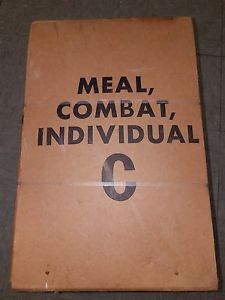 MRE / RATION - VINTAGE NEW CASE OF C-RATIONS (MCI)(1979 PACK DATE)SUPER RARE!