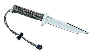 WILDSTEER TX-Wild Gürtelmesser X46Cr13 Paracord Säge Outdoormesser Premium Knife