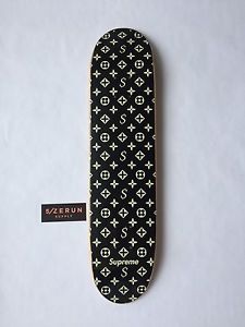 Supreme Monogram Skatedeck Black