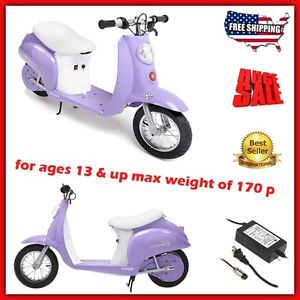 Electric Scooters For Girls Teens Kids Adults Moped Bike Motor Razor Seat Wheels