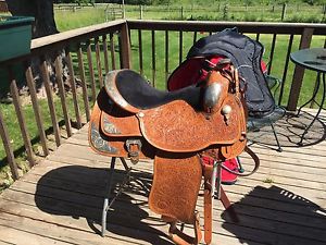 Circle Y Western Pleasure 17" Equitation Show Saddle