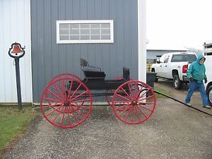 HORSE DRAWN BUGGY RESTORED IN 1998