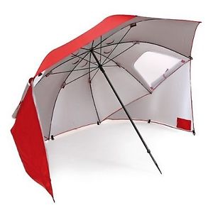 Sport-Brella Portable All-Weather and Sun Umbrella 8-foot Canopy Tent Red Window