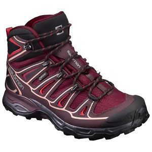 SALOMON X ULTRA MID 2 W GTX TIBETAN RED/FIG/PEACH NECTAR