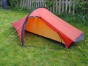 Hilleberg Akto Lightweight 1 person tent, all bags, pegs & pole 1.7kg