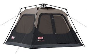 Coleman 4 Person Instant Tent Brown/Black