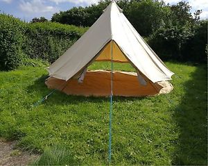 5 Meter 100% Canvas Splendid Bell Tent With Extra Heavy Duty Groundsheet