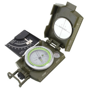 20x(New Professional Military Army Metal Sighting Compass clinometer Campin O5K6