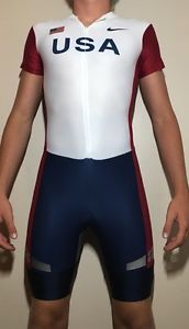 NIKE Team USA  Mens Track and Field Singlet Olympisc Running speedsuit skinsuit