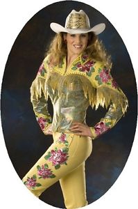 Riding High USA Yellow Rodeo Queen Outfit