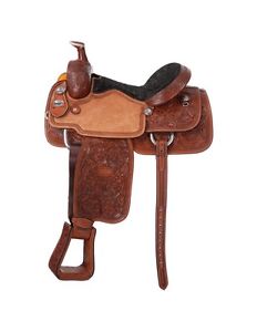 Silver Royal Saddle Western Premium Rising Star Roper 16" Med SR3006