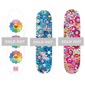 Takashi Murakami X ComplexCon Skate MCA Deck Flower 8.0 SET IS SOLD OUT!!