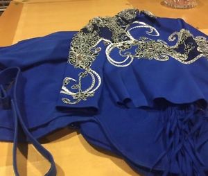 Western Show Outfit by Woods Western Royal Blue Youth L Adult XS Horsemanship