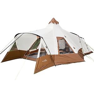 Skandika Navaho Teepee 5-person Family Group Camping Tents w/ Fully & 2 Pods New