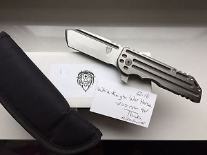 Alphahunter Tactical Design White Knight Warhorse Custom Knife Messer