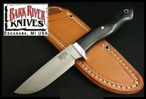 BA02012MBC Bark River Fieldsman Black Micarta Handle A-2 Blade Sheath Made USA