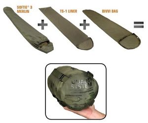 Snugpak 94600 Quart All weather Sleeping Bag System - Olive