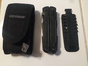 LEATHERMAN CHARGE XTI BLACK TITANIUM MULTI-TOOL MOLLE SHEATH RETIRED RARE.