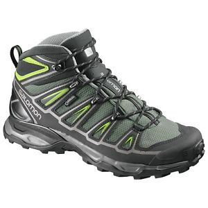 SALOMON X ULTRA MID 2 GTX  BETTLE GREEN/BLACK/SPRING GREEN