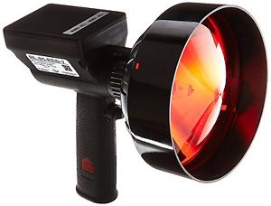 5 Million Candlepower Handheld Rechargeable Spotlight - Red Hunting Lens - 5"/7"