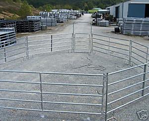 NEW 50' HORSE ROUND PEN  ARENA CORRAL PANELS W/BOW GATE