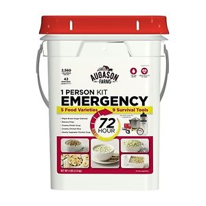 Augason Farms 1-Person 72-Hour Emergency Food Kit with Survival Gear