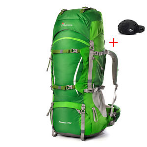 Backpack Climbing 70l Bag Travel Outdoor Hiking Camping Large Waterproof Waist