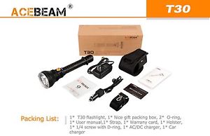 Acebeam T30 Cree XHP35 High Intensity LED  2200lumens 1081 meters Led Flashlight