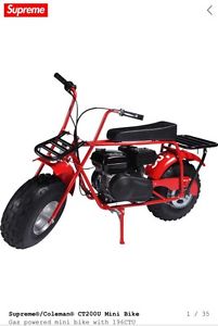 Supreme x Coleman CT200U Mini Bike Preorder Extremely Limited