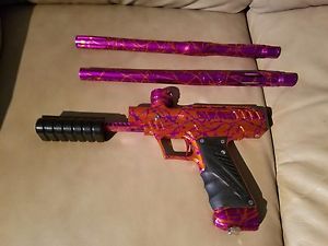 Bob Long MVP Orange and purple splash with matching Freak barrel and Oring kit