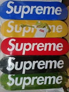 SUPREME Kermit Frog Black Red Blue Yellow Skateboard Skate Board Deck 5p Set