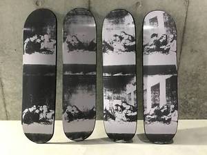 RARE ANDY WARHOL The Last Supper Da Vinci Art Skateboard Skate Board Deck 4pc