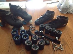 2 Roller Skates Size 11'5-12 Mens With Extras