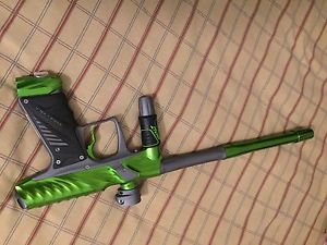 Bob Long INSIGHT NG Paintball Gun / Marker - Lime Green/Matte Grey